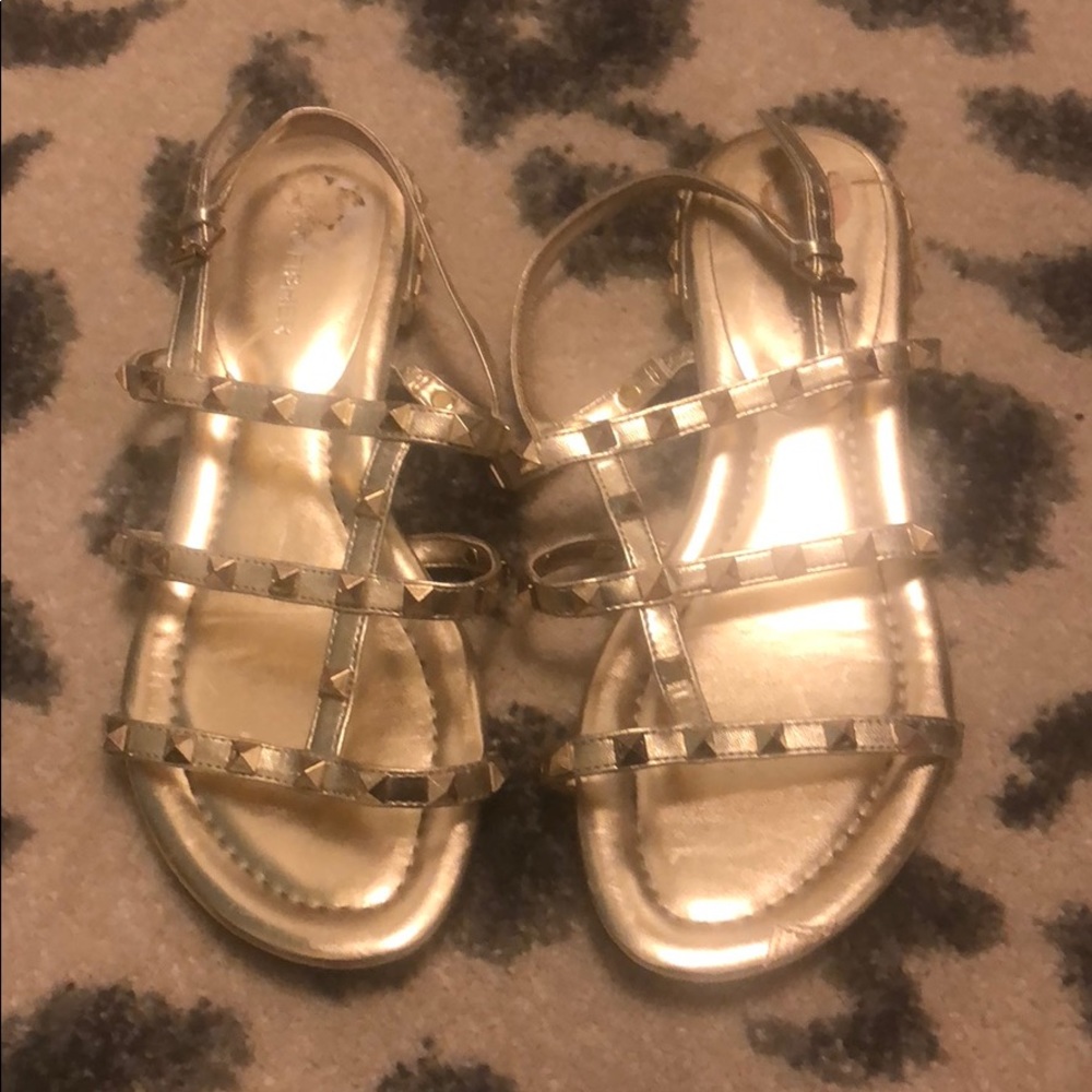 Marc Fisher Gold Stud Sandals